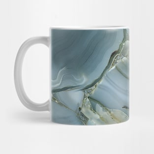 Blue Grey Marble Pattern Mug